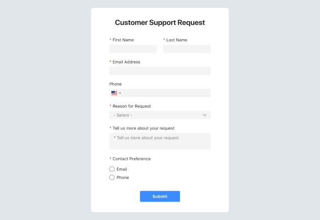 Free Online Form Builder Templates - POWR.io